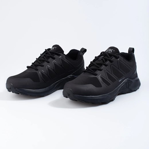 Czarne buty trekkingowe męskie DK Softshell ze sklepu ButyModne.pl w kategorii Buty trekkingowe męskie - zdjęcie 179038802