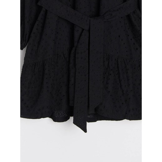 Sukienka Sinsay mini w serek czarna 