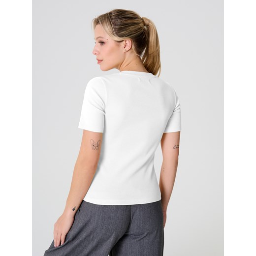 Sinsay - Koszulka basic - biały Sinsay M Sinsay