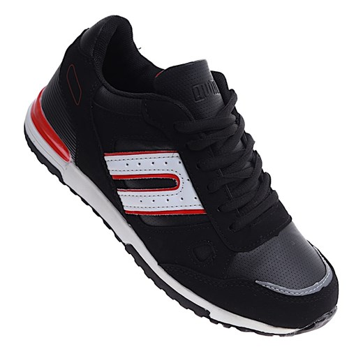 Czarne chłopięce sznurowane buty sportowe/A8-1 16701 T486/ ze sklepu Pantofelek24.pl w kategorii Buty sportowe dziecięce - zdjęcie 179041040