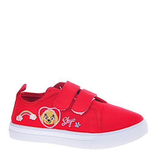 Czerwone trampki dziewczęce na rzepy /E10-2 10875 T191/ ze sklepu Pantofelek24.pl w kategorii Trampki dziecięce - zdjęcie 179041730