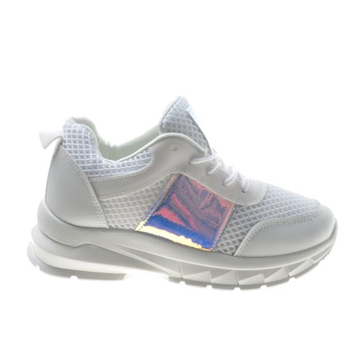 Białe sportowe buty damskie /E8-2 7947 S344/ ze sklepu Pantofelek24.pl w kategorii Buty sportowe damskie - zdjęcie 179042621
