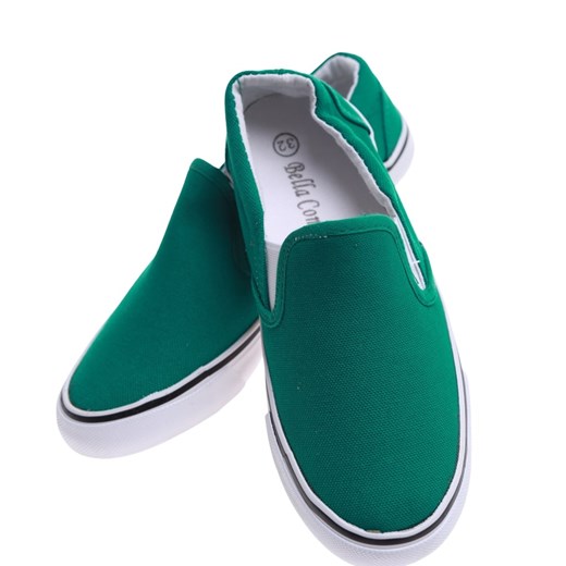 Zielone wsuwane dziecięce tenisówki /F1-3 16582 G7-38/ ze sklepu Pantofelek24.pl w kategorii Trampki dziecięce - zdjęcie 179044201
