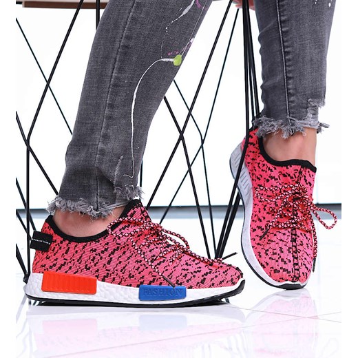 Fuksjowe buty sportowe damskie /D6-2 16092 T182/ ze sklepu Pantofelek24.pl w kategorii Buty sportowe damskie - zdjęcie 179045913