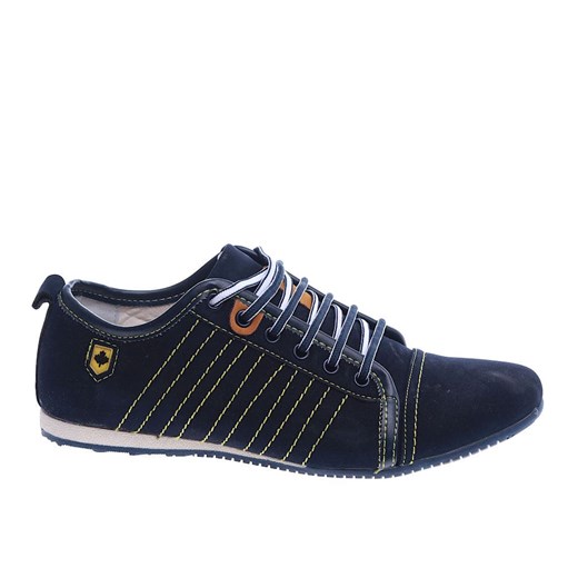 Sznurowane granatowe buty chłopięce /A6-3 13848 T165/ ze sklepu Pantofelek24.pl w kategorii Półbuty dziecięce - zdjęcie 179047062