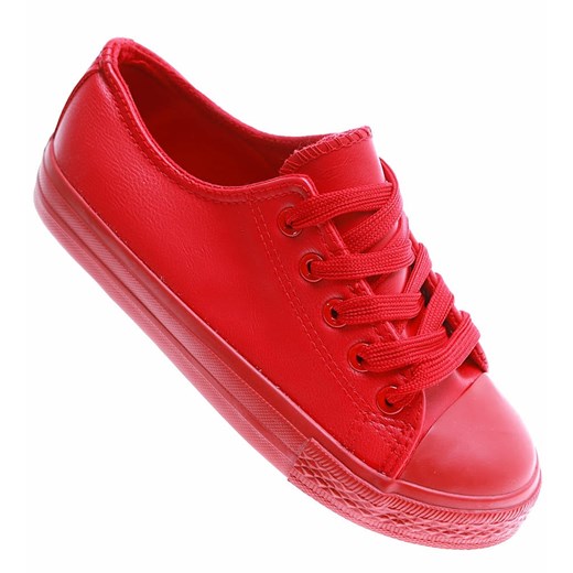 Czerwone klasyczne trampki dziecięce /G12-3 16764 G6-15/ ze sklepu Pantofelek24.pl w kategorii Trampki dziecięce - zdjęcie 179048651