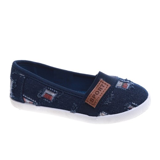 Granatowe uniwersalne tenisówki dziecięce /G5-2 14030 T037/ ze sklepu Pantofelek24.pl w kategorii Trampki dziecięce - zdjęcie 179048841