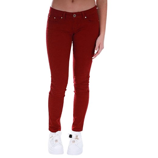 Bordowe jeansowe spodnie damskie /H2 K51 UB790A S3-7/ ze sklepu Pantofelek24.pl w kategorii Jeansy damskie - zdjęcie 179050274