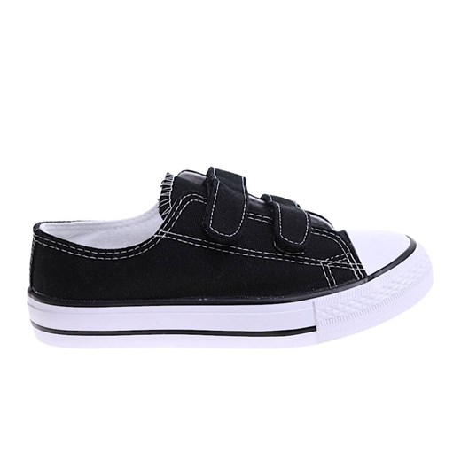 Czarne dziecięce trampki na rzepy /F10-2 17240 T203/ ze sklepu Pantofelek24.pl w kategorii Trampki dziecięce - zdjęcie 179051044
