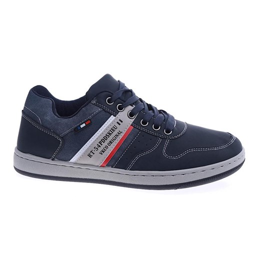 Sznurowane grantowe trampki męskie /A4-2 13799 T497/ ze sklepu Pantofelek24.pl w kategorii Trampki męskie - zdjęcie 179051793