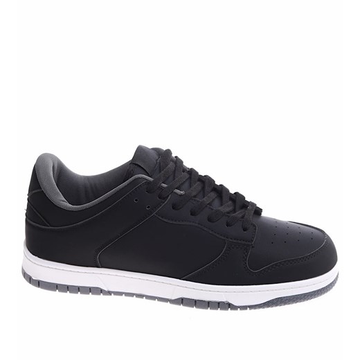 Wiązane czarne męskie buty sportowe /G11-1 16650 T388/ ze sklepu Pantofelek24.pl w kategorii Buty sportowe męskie - zdjęcie 179057182
