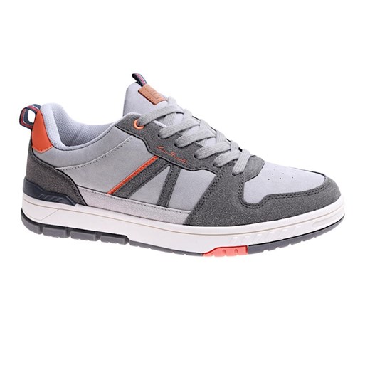 Sznurowane szare trampki męskie Badoxx /D7-1 17244 T781/ ze sklepu Pantofelek24.pl w kategorii Trampki męskie - zdjęcie 179065542