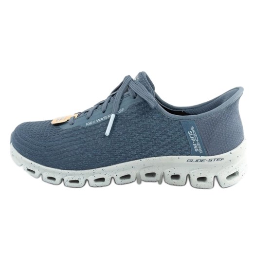 Buty Skechers Glide-Step 104571/SLT z membraną niebieskie ze sklepu ButyModne.pl w kategorii Buty sportowe damskie - zdjęcie 179067441