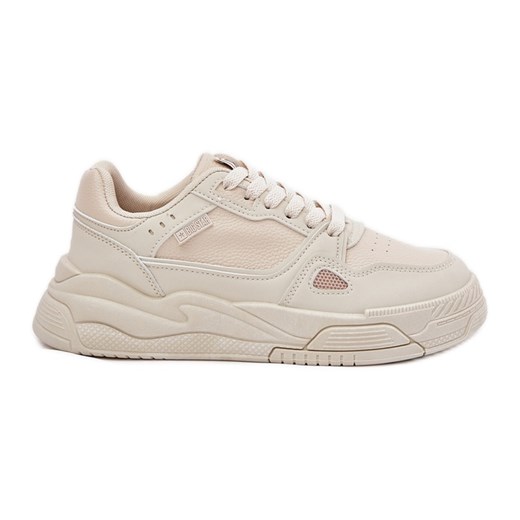 Damskie Sneakersy Big Star NN274668 Beżowe beżowy ze sklepu ButyModne.pl w kategorii Buty sportowe damskie - zdjęcie 179067633
