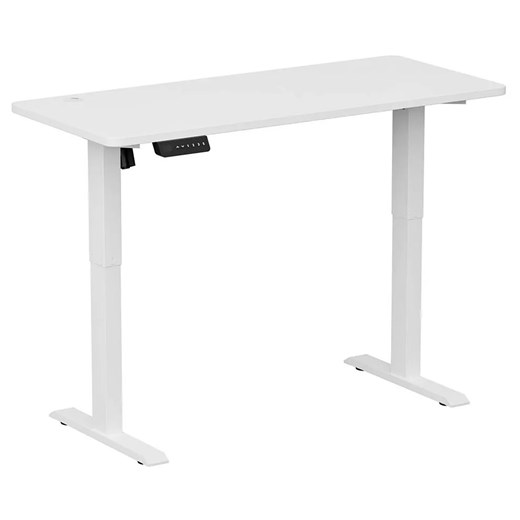 Białe Regulowane Biurko Elektryczne 120 Cm B2-N61 ze sklepu Edinos.pl w kategorii Biurka i sekretarzyki - zdjęcie 179069333