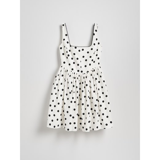 Sukienka Reserved mini letnia bawełniana rozkloszowana 