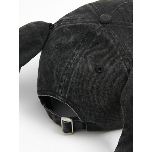 Cropp - Jeansowa szara czapka z uszami - szary Cropp Uniwersalny Cropp