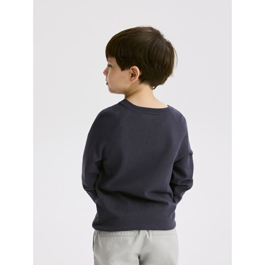 Reserved - Gładki sweter z wiskozą - granatowy Reserved 146 (10 lat) Reserved