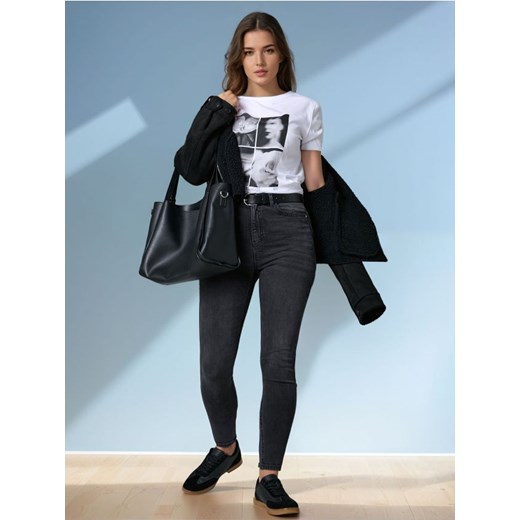 Sinsay - Jeansy skinny - szary ze sklepu Sinsay w kategorii Jeansy damskie - zdjęcie 179073001