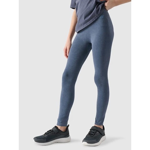 4F Legginsy w kolorze granatowym ze sklepu Limango Polska w kategorii Spodnie dziewczęce - zdjęcie 179074864
