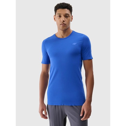 4F Koszulka sportowa w kolorze niebieskim ze sklepu Limango Polska w kategorii T-shirty męskie - zdjęcie 179075151
