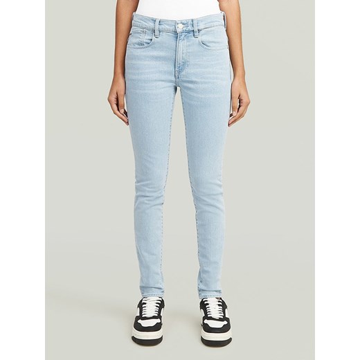 G-Star Dżinsy &quot;Lhana&quot; - Skinny fit - w kolorze błękitnym ze sklepu Limango Polska w kategorii Jeansy damskie - zdjęcie 179075301
