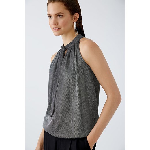 Bluzka damska szara bez rękawów 
