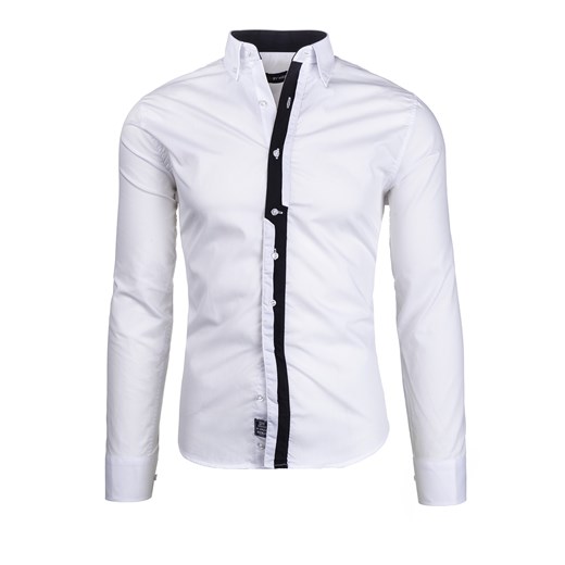 Koszula męska BY MIRZAD 5745 biało-czarna