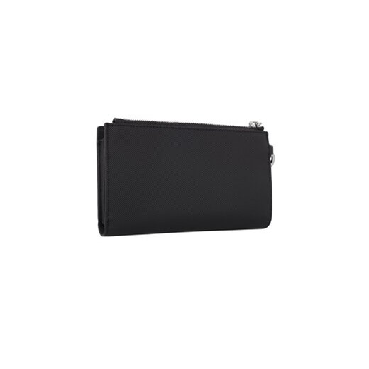 Portfel damski czarny Lacoste 