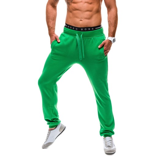 Spodnie męskie dresowe STEGOL AK70-6 jasnozielone - JASNY ZIELONY denley-pl zielony Spodnie sportowe męskie