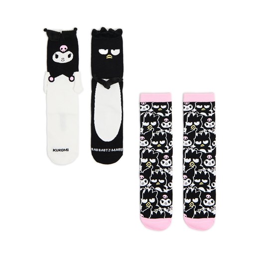 Cropp - 2 pack skarpet Kuromi i Bad Badtz-Maru - różowy Cropp 39-41 Cropp