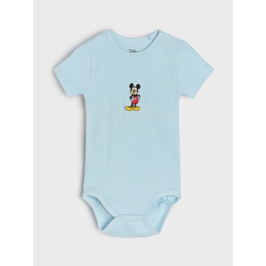 Sinsay - Body 3 pack Mickey Mouse - błękitny Sinsay 74 Sinsay