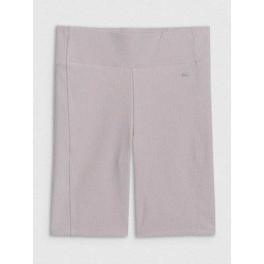 Damskie legginsy krótkie basic 4F 4FRSS25TSTIF020 - szare ze sklepu Sportstylestory.com w kategorii Szorty - zdjęcie 179080271