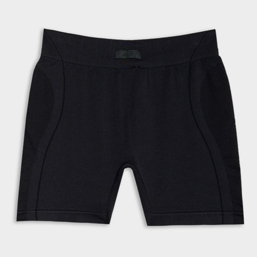 Damskie legginsy krótkie treningowe 4F 4FRSS25TFSTF061 - czarne ze sklepu Sportstylestory.com w kategorii Szorty - zdjęcie 179080351