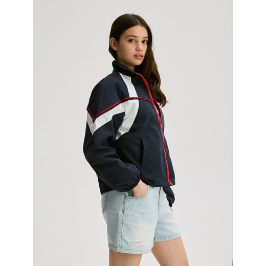 Reserved - Jeansowe szorty paperbag - niebieski Reserved 140 (9 lat) Reserved