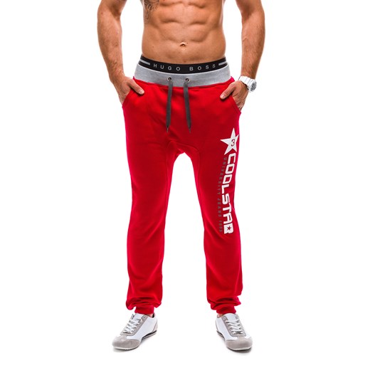 Spodnie męskie baggy STEGOL NB816 czerwone