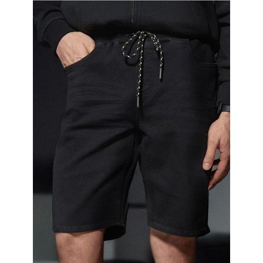 Sinsay - Szorty jeansowe jogger - czarny ze sklepu Sinsay w kategorii Spodenki męskie - zdjęcie 179083340