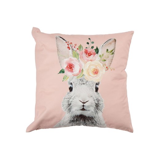 Clayre &amp; Eef Poszewka w kolorze jasnoróżowym na poduszkę - 45 x 45 cm ze sklepu Limango Polska w kategorii Poszewki na poduszki - zdjęcie 179083780