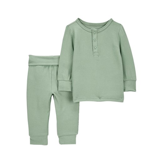 carter&apos;s 2-częściowy zestaw w kolorze khaki ze sklepu Limango Polska w kategorii Koszulki niemowlęce - zdjęcie 179084584