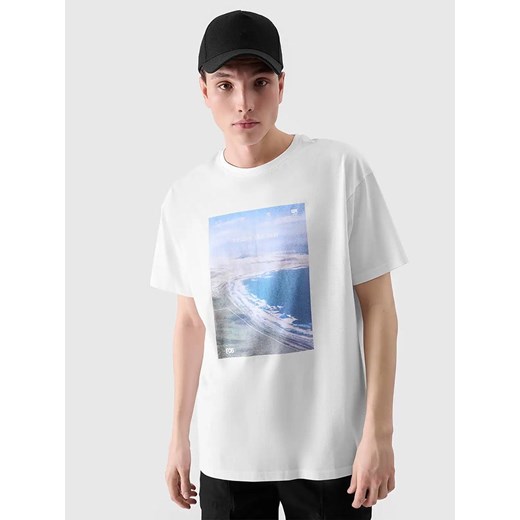 4F Koszulka w kolorze białym ze sklepu Limango Polska w kategorii T-shirty męskie - zdjęcie 179084763