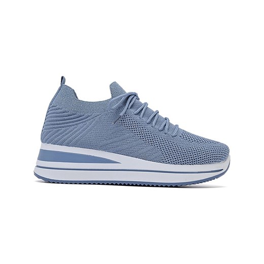 Sixth Sens Sneakersy w kolorze błękitnym na koturnie ze sklepu Limango Polska w kategorii Buty sportowe damskie - zdjęcie 179086904