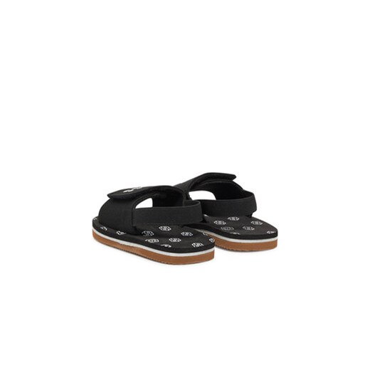 Czarne sandały dziecięce BOSS HUGO bez zapięcia 