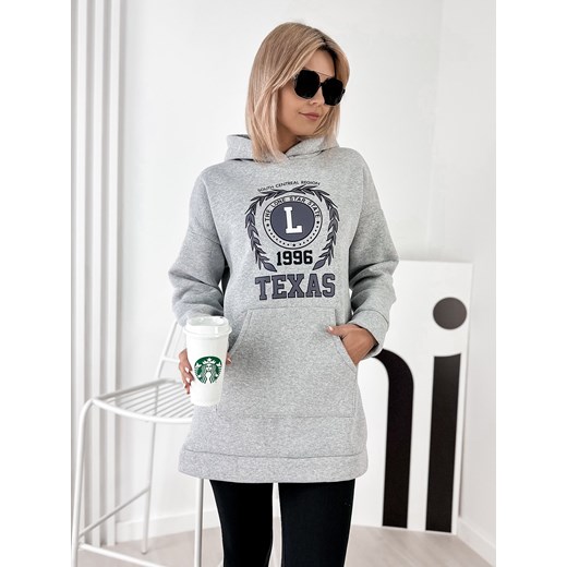 bluza texas szara one size ze sklepu UBRA w kategorii Bluzy damskie - zdjęcie 179088843