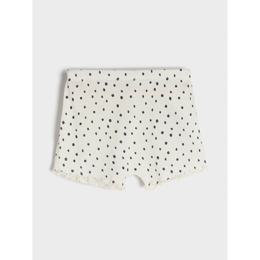 Sinsay - Komplet z prążkowanej dzianiny - kremowy Sinsay 74 Sinsay