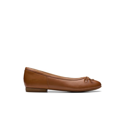 Clarks Skórzane baleriny &quot;Fawna&quot; w kolorze jasnobrązowym Clarks 41 wyprzedaż Limango Polska