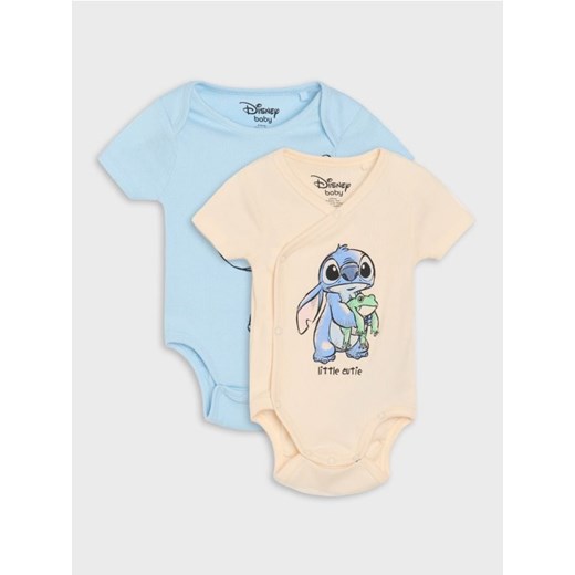 Sinsay - Body 2 pack Stitch - kremowy ze sklepu Sinsay w kategorii Odzież dla niemowląt - zdjęcie 179096463