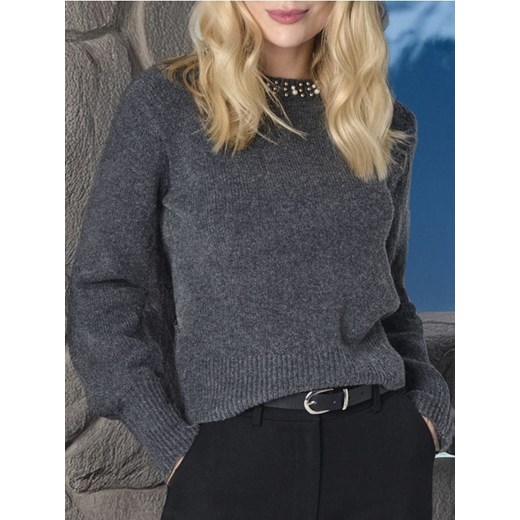 Sinsay - Sweter - szary ze sklepu Sinsay w kategorii Swetry damskie - zdjęcie 179096481