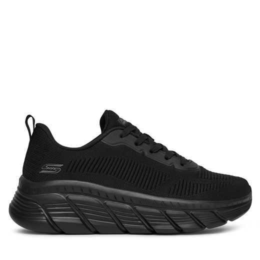 Sneakersy Skechers BOBS B FLEX HI 117385 BBK Czarny ze sklepu eobuwie.pl w kategorii Buty sportowe damskie - zdjęcie 179096660