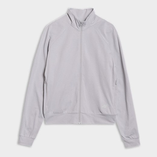 Męska bluza treningowa 4F 4FRSS25TFSWM634 - szara ze sklepu Sportstylestory.com w kategorii Bluzy męskie - zdjęcie 179098053
