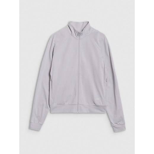 Męska bluza treningowa 4F 4FRSS25TFSWM634 - szara ze sklepu Sportstylestory.com w kategorii Bluzy męskie - zdjęcie 179098054